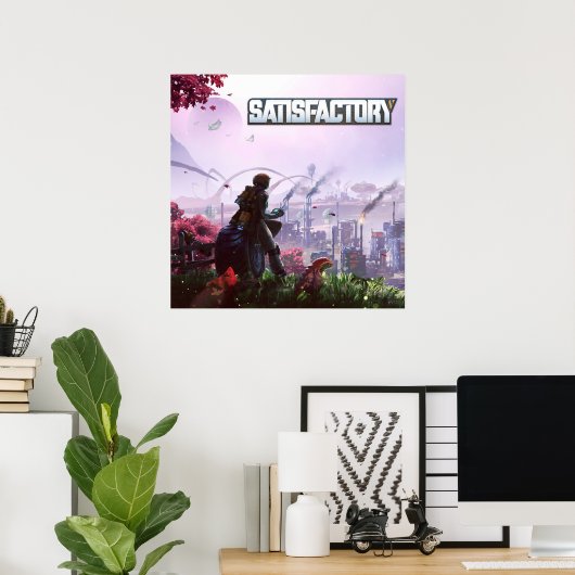 Poster Couverture de jeu satisfaisante (Bureau à domicile)