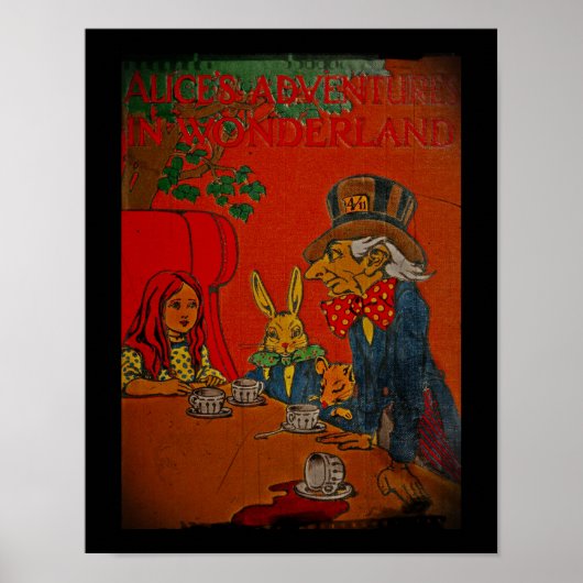 Poster Couverture de la fête du thé de Mad Hatter (Devant)