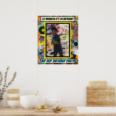 Poster Couverture de l'album de cadre photo rétro des ann (Cuisine)