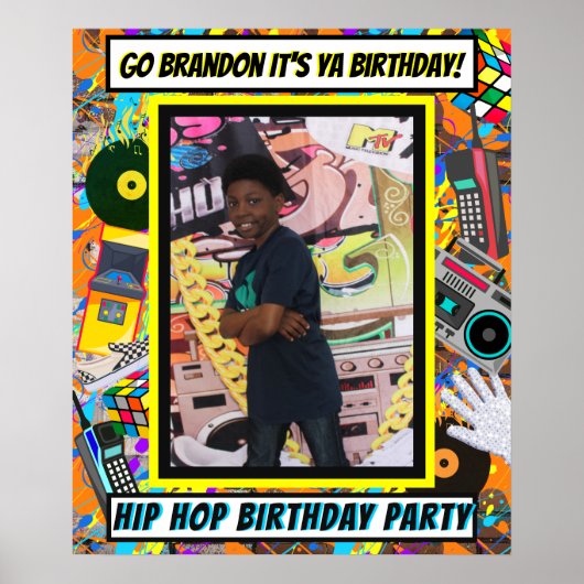 Poster Couverture de l'album de cadre photo rétro des ann (Devant)