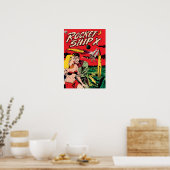 Poster Couverture de livre de bande dessinée de science-f (Cuisine)