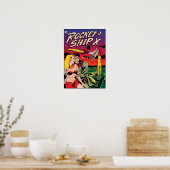 Poster Couverture de livre de bande dessinée de science-f (Cuisine)