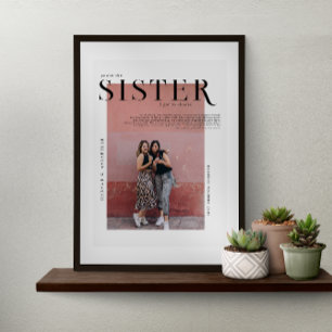 Poster Couverture de magazine Collage photo cadeau pour