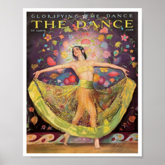 Poster Couverture de magazine de danse des années 1920