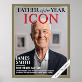 Poster Couverture de magazine de Fête des pères personnal (Devant)
