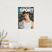Poster Couverture de magazine de sport personnalisée (Cuisine)
