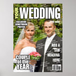 Poster Couverture de magazine personnalisé mariage<br><div class="desc">Couverture de magazine personnalisé mariage</div>