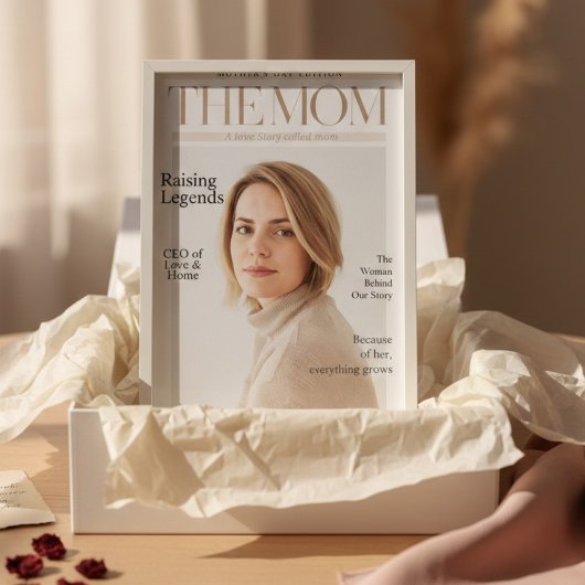 Poster Couverture de magazine personnalisée de luxe pour