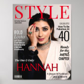 Poster Couverture de magazine personnalisée pour son affi (Devant)