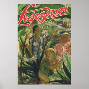 Poster Couverture de Moi de Lisez ; Dans le jardin