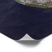 Poster Couverture de neige d'hiver dans l'hémisphère nord (Coin)