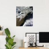 Poster Couverture de neige s'étendant du Canada (Bureau à domicile)