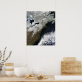 Poster Couverture de neige s'étendant du Canada (Cuisine)