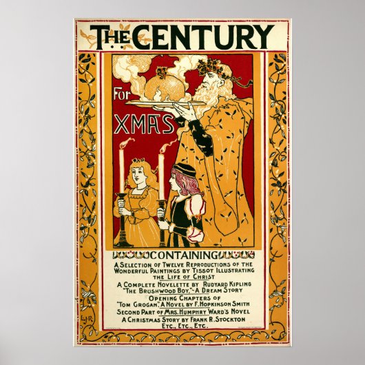 Poster Couverture de Noël du siècle 1895 par Rhead (Devant)