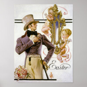 Poster Couverture de Pâques de Beau Brummel, 1925 par Ley