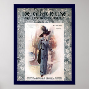 Poster Couverture de revue de mode de KRW 1907