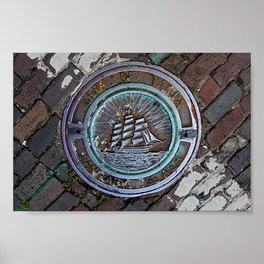 Poster Couverture d'eau d'orage de la ville de Tampa (Devant)