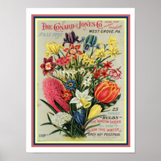 Poster Couverture du catalogue des semences de fleurs 189