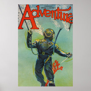 Poster Couverture du magazine Adventure