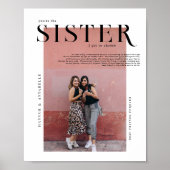 Poster Couverture du magazine | Cadeau Pour Soeurs Photo  (Devant)