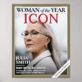 Poster Couverture du magazine d'anniversaire sur mesure,  (Devant)