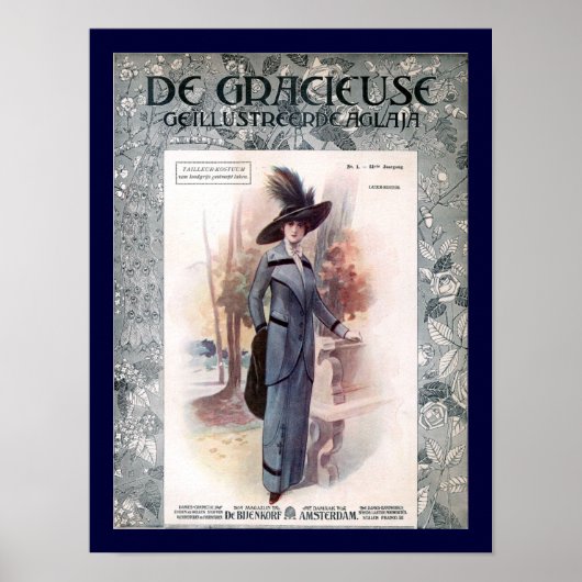 Poster Couverture du magazine de mode KRW 1907 (Devant)