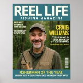 Poster Couverture du magazine de pêche sur mesure, Portra (Devant)