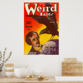 Poster Couverture du magazine Edgar Allan Poe et Raven Pu (Cuisine)