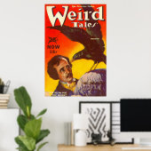 Poster Couverture du magazine Edgar Allan Poe et Raven Pu (Bureau à domicile)