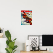 Poster Couverture du magazine Flying Aces 5 (Bureau à domicile)