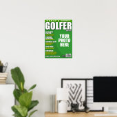 Poster Couverture du magazine Golfer Fake (Bureau à domicile)