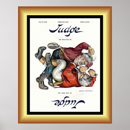 Poster Couverture du magazine Judge 24 février 1900 ~Gran (Devant)