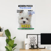 Poster Couverture du magazine parodique Maltese Terrier (Bureau à domicile)