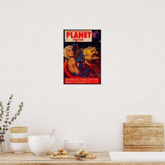 Poster Couverture du magazine Planet Stories (Cuisine)