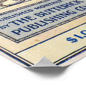 Poster Couverture du magazine vintage Edwardian et femme (Coin)