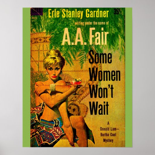 Poster Couverture du roman de pulpe de 1953 Certaines fem (Devant)