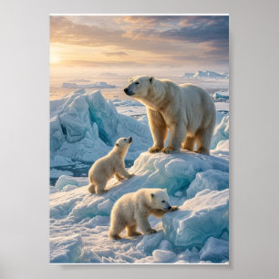 Poster Couverture en molleton Paysage de neige arctique o
