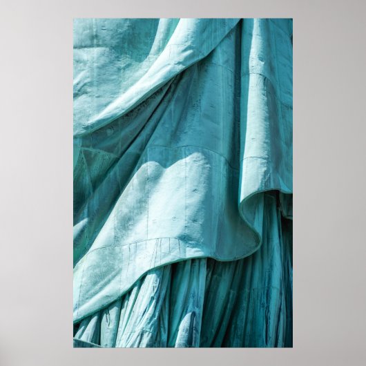 Poster couverture en tissu turquoise (Devant)