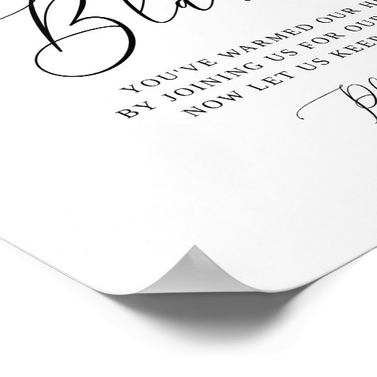 Poster Couverture extérieure rustique pour Mariage (Coin)