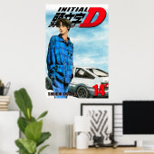Poster Couverture initiale D Takumi Fujiwara Manga (Bureau à domicile)