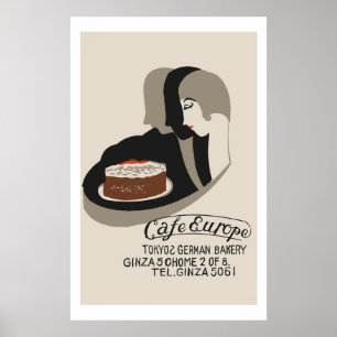 Poster Couverture japonaise vintage de boîte d'allumettes