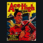 Poster Couverture Magazine Ace High 3<br><div class="desc">Ace High Magazine Cover - a été créé en 1948.</div>