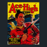 Poster Couverture Magazine Ace High 3<br><div class="desc">Ace High Magazine Cover - a été créé en 1948.</div>