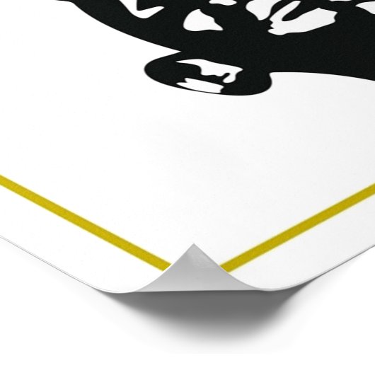 Poster couverture minimale de l'album (Coin)