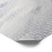 Poster Couverture nuageuse au-dessus de l'océan Pacifique (Coin)