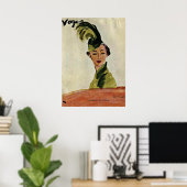 Poster Couverture Paris Vogue ~ Casquettes & tissus 1935 (Bureau à domicile)