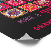 Poster Couverture Patchwork Personnalisée (Coin)