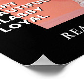 Poster Couverture, Portrait de la Revue Personnalisée d'A (Coin)