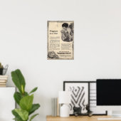 Poster Couverture publicitaire du magazine vintage Fragra (Bureau à domicile)