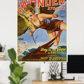 Poster Couverture vintage de la bande dessinée "Wonder" (Bureau à domicile)